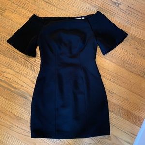 Keepsake Off Shoulder Black Dress